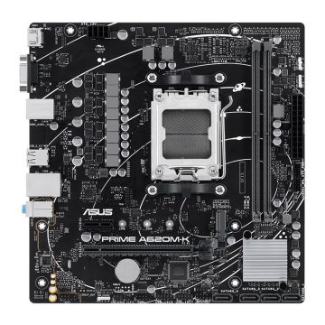 Placa Mae Asus PRIME A620M-K, DDR5, Socket AMD AM5, M-ATX, Chipset AMD A620, PRIME-A620M-K