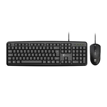 Kit Teclado e Mouse R8 1901, USB, ABNT2, Preto, R8-1901-BK1
