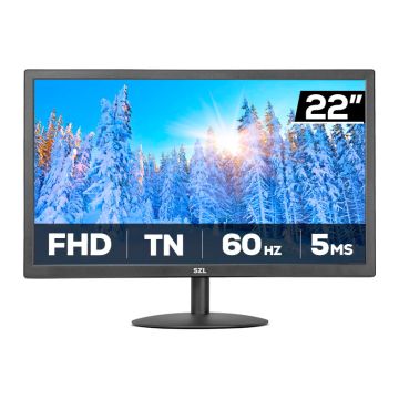 Monitor SZL 21.5, 21.5 Pol, TN, FHD, 3ms, 75Hz, HDMI/VGA, SZL-SZL215-BL01