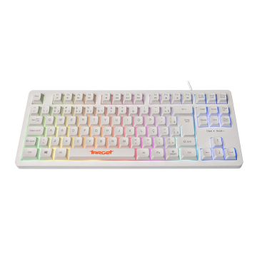 Teclado Gamer TGT M90B, Rainbow, ABNT2, Branco, TGT-M90B-RBW01