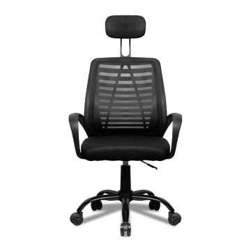 Cadeira Office Zinna Aloe, Preto, ZNO-ALOE-BK