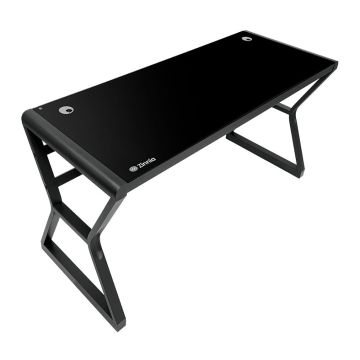 Mesa Zinnia Aurea A140, Vidro Temperado, Preto, ZNO-ARA-BK01