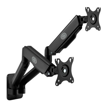 Suporte Articulado de Parede Para Monitor Zinnia Fortress 200, 17 Pol. A 32 Pol., Preto, ZNO-FTRS200-BK01