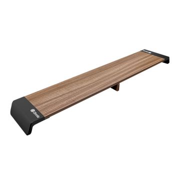 Suporte Para Dois Monitores de Mesa Zinnia Lumna 200, 1080x201x65mm, Preto, ZNO-LMNA200-BL01