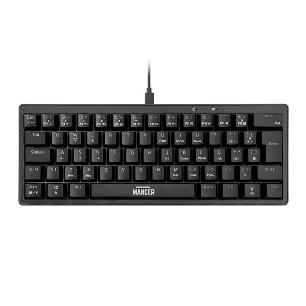 Teclado Mecanico Mancer Zarion, Rainbow, ABNT2, Switch Vermelho