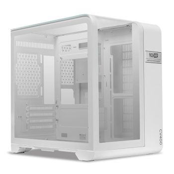 Gabinete Gamer Mancer CV400, Mid-Tower, Lateral de Vidro Branco, MCR-CV400-WH