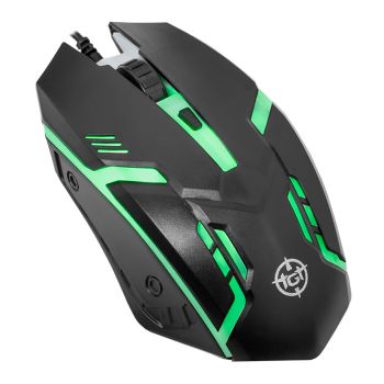 Mouse Gamer TGT GM25, Rainbow, 2400DPI, 4 Botoes, Preto, TGT-GM25-BL01