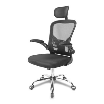 Cadeira Office Zinnia Venecia SL, Preto, ZNO-VNAL-BL02